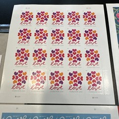 100 Forever Love Stamps MNH Assorted USPS Vintage & Modern (S33)
