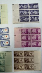 1954 US Commemorative Plate Block Collection MNH Military History