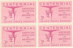 United States Architects Institute 3¢ Postage Stamp #1089 Pack of 100