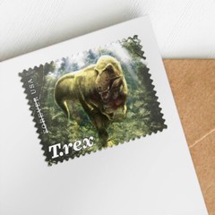 USPS New Tyrannosaurus Rex Pane Sheet 16 Forever Stamps T-Rex Trex Dinosaur 🦖