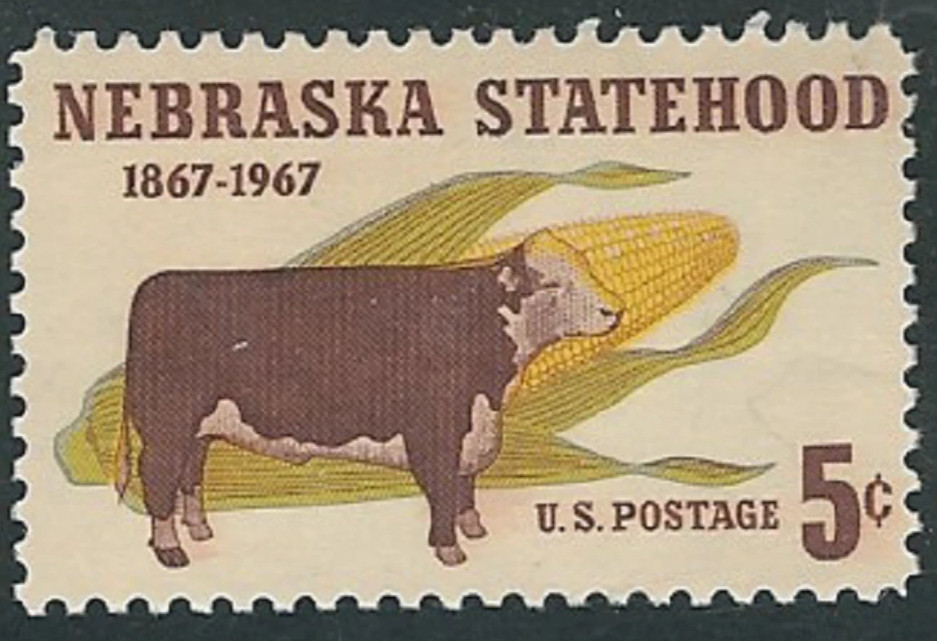 USA 1967 – NEBRASKA STATEHOOD, 1817-1967 – 5¢ Stamp – U.S. MNH Stamp😎Sc. #1328