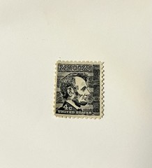 USA President ABRAHAM LINCOLN 4c Stamp BLACK USED