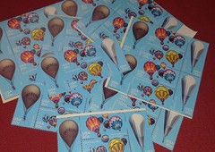 Usable 100 HOT AIR BALLOONS Multiples & Singles of 20¢ USPS Postage Stamps #2032