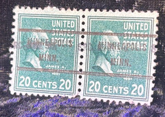 Lot of 2 James A. Garfield 20 Cent Green 1881 United States Postage Stamp