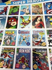 United States 41¢ Marvel Comics Super Heroes Postage Stamp #4159 4Panes Uncut