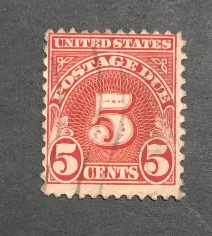 USA – 1930 – Postage Due – Numeral Stamp – 5¢ – Gen2