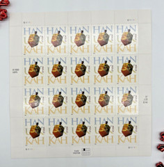 #3880 Hanukkah Jewish Holiday 37¢ – 3 Sheets of 20 = 60 Stamps – FV$22.20
