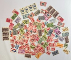 Large Vintage US Air Mail and Transportation Stamp Lot 100+ Used Scott C-Series