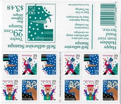 US SCOTT 2802a BOOKLET OF 12 HOLIDAY GREETING STAMPS 29 CENT FACE MNH