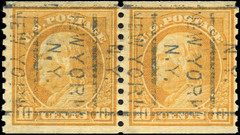 USA Stamp Scott #497 Perf 10 Pair Used F+