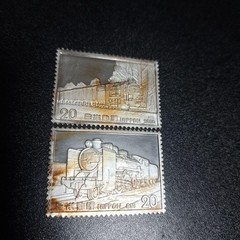 Pure silver stamp relief, SL steam locomotive, 2 pieces, crafts