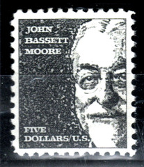 U.S. Stamp (1993) – $5.00 John Bassett Moore stamp SC# 1295a MNH (CV $17.50)
