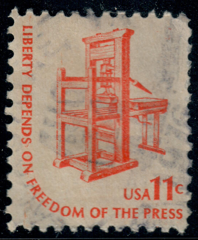 USA – 1975 – Americana Issue – Printing Press – 11¢ – #3528
