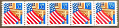Scott#: 2913 – Flag over Porch 32¢ 1995 BEP PNC5 (P# coil, P# varies) MNHOG