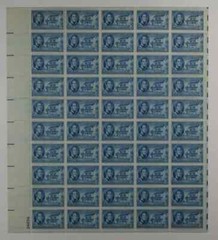 SCOTT # 996 PANE OF 50 INDIANA TERRITORY 150TH STAMPS 3 CENTS FACE MNH