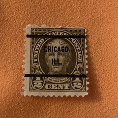 Antique Postage Stamp Nathan Hale 1/2 Cent