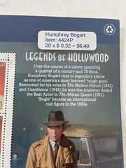Legends Of Hollywood – Humphrey Bogart Stamps Full Sheet of 20 US Sealed 4424P