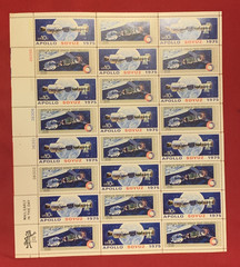 US SCOTT 1569 – 1570 SHEET OF 24 APOLLO SOYUZ SPACE TEST STAMPS 10 CENT FACE MNH
