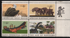 1970 6c Natural History Block of Four Scott #1387-90 ST274