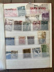 vintage POSTAGE STAMPS collection Book Various countries set