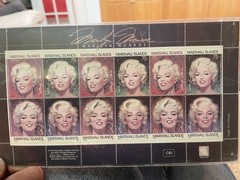 75¢ Hollywood Legend Marilyn Monroe Postage Stamp Marshall Islands 95 Full Sheet