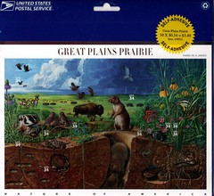 USA 2001 NATURE OF AMERICA, GREAT PLAINS PRAIRIE, 3rd SERIES, SCOTT 3506 MNH