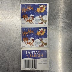 USPS Santa & Sleigh 2012 Forever Stamps – Booklet of 20 Postage Stamps