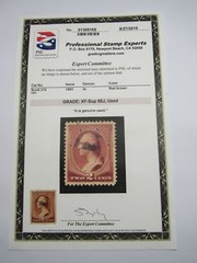 PSE Certified Stamp! 1883 U.S. POSTAGE 2¢ GRADE:XF-SUP95J, USED Stamp STP-26-IB