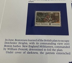 USA Stamp Series Panel Bunker Hill Postal Commemorative Society Pg 9