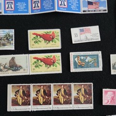 Lot 82 Vintage US Stamps Mint MNH 1970s Apollo Soyuz Wildlife Bicentennial Rare