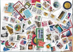 USA postage stamps x 150, on & off paper, used (Batch 2)