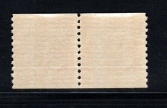 US Stamps – (circa 1939) 6¢ red orange John Quincy Adams – coil pair SC# 846 MNH