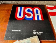 USPS 1971 and 1972 Postage Stamp Mini Albums with ORIGINAL STAMPS sealed In Bag