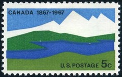 USA 1967 – Canada Centenary Joint Issue, 1867-1967 – MNH Stamp – Scott #1324 🤩