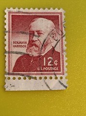 Scott # 1045 12 Cent Benjamin Harrison U.S. Postage Stamp