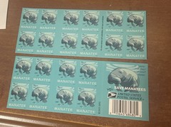Save Manatees 2 Complete Booklets 40 Forever Stamps Mint VF $29.20 Face Value