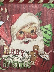Three Retro Christmas Santa Decoupage Lunch Paper Napkins Gingerbread/hot Cocoa