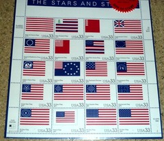 USPS 2000 Sheet of 20 «Stars & Stripes» 33¢ Stamps USA Scott 3403 MNH