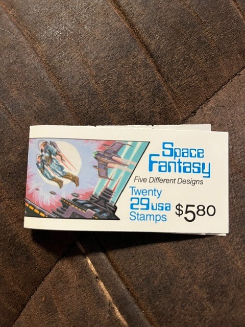 BK207. 1993 Space Fantasy. 29c complete booklet of 20. MNH. free shipping