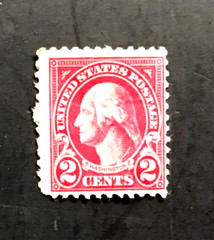 SIX UNITED STATES POSTAGE STAMPS: GEORGE WASHINGTON 2 CENTS #646, 647 554
