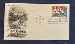 1974 First Day of Issue – Postage Stamp honoring Peter Max Art Craft