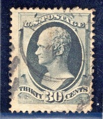 US Stamps Scott #154, 1870. Used. Cat: $275.