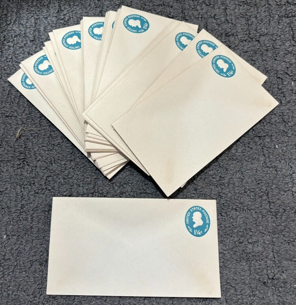 U541 Franklin Envelope Die 1 UPSS Size 9 Postal Stationery LOT (25) 1960