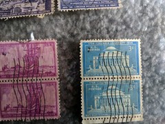 US Postage 1, 2, 3 cent stamp circulated Washington Patton Columbia