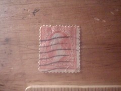 1894 2c Washington, pink, no watermark, type 1