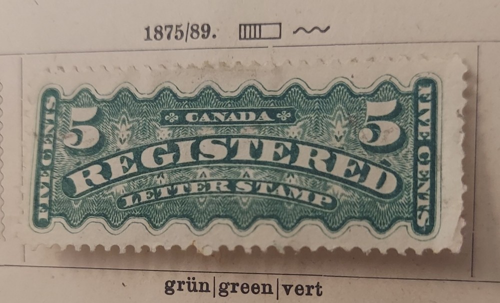 Vintage Stamp / Canada 1875-89 issue / green