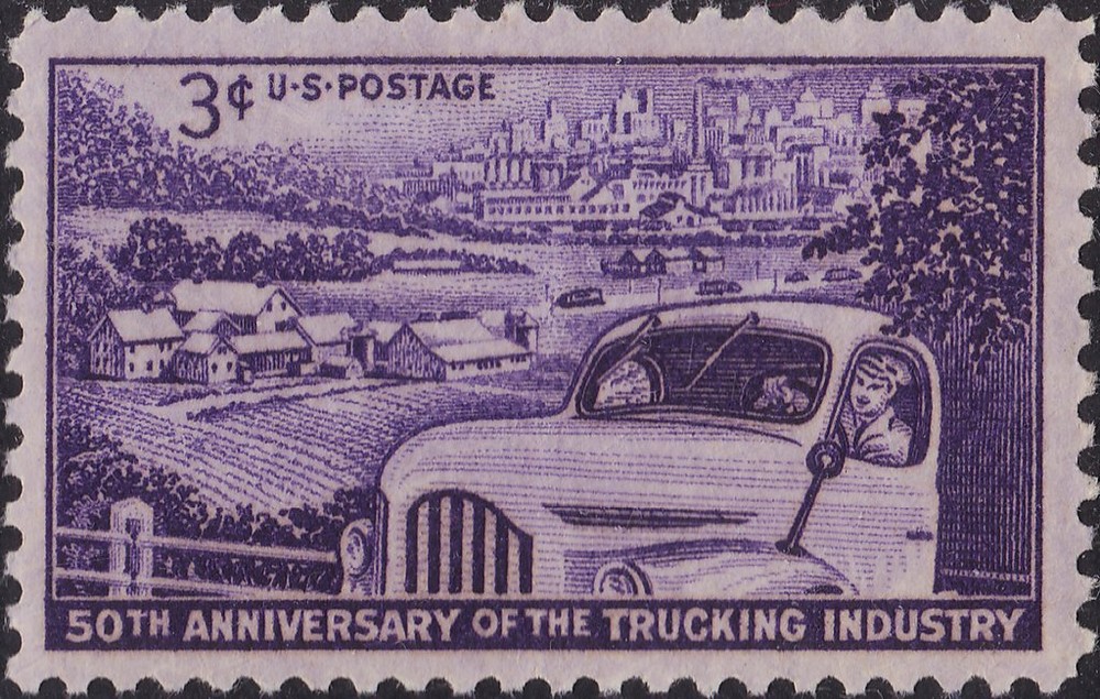 USA 1953 – 50th. Anniversary of the Trucking Industry – MNH Stamp 😎 Scott #1025