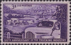 USA 1953 – 50th. Anniversary of the Trucking Industry – MNH Stamp – Scott #1025