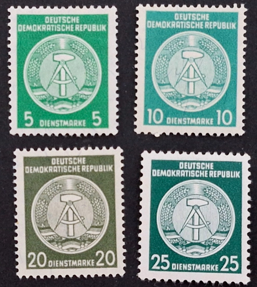 GERMANY DEUTSCHE DEMOCRATIC REPUBLIC 1954 OFFICIAL COAT OF ARMS