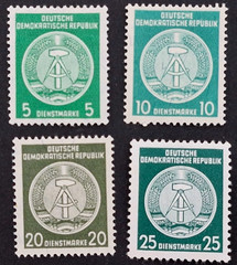 GERMANY DEUTSCHE DEMOCRATIC REPUBLIC 1954 OFFICIAL COAT OF ARMS
